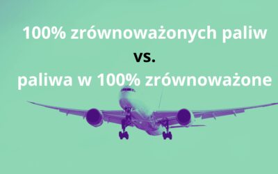 100% zrównoważonych paliw czy paliwa w 100% zrównoważone? O cienkiej granicy greenwashingu